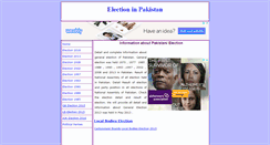 Desktop Screenshot of electionpakistani.com