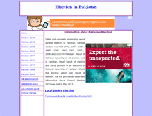 Tablet Screenshot of electionpakistani.com